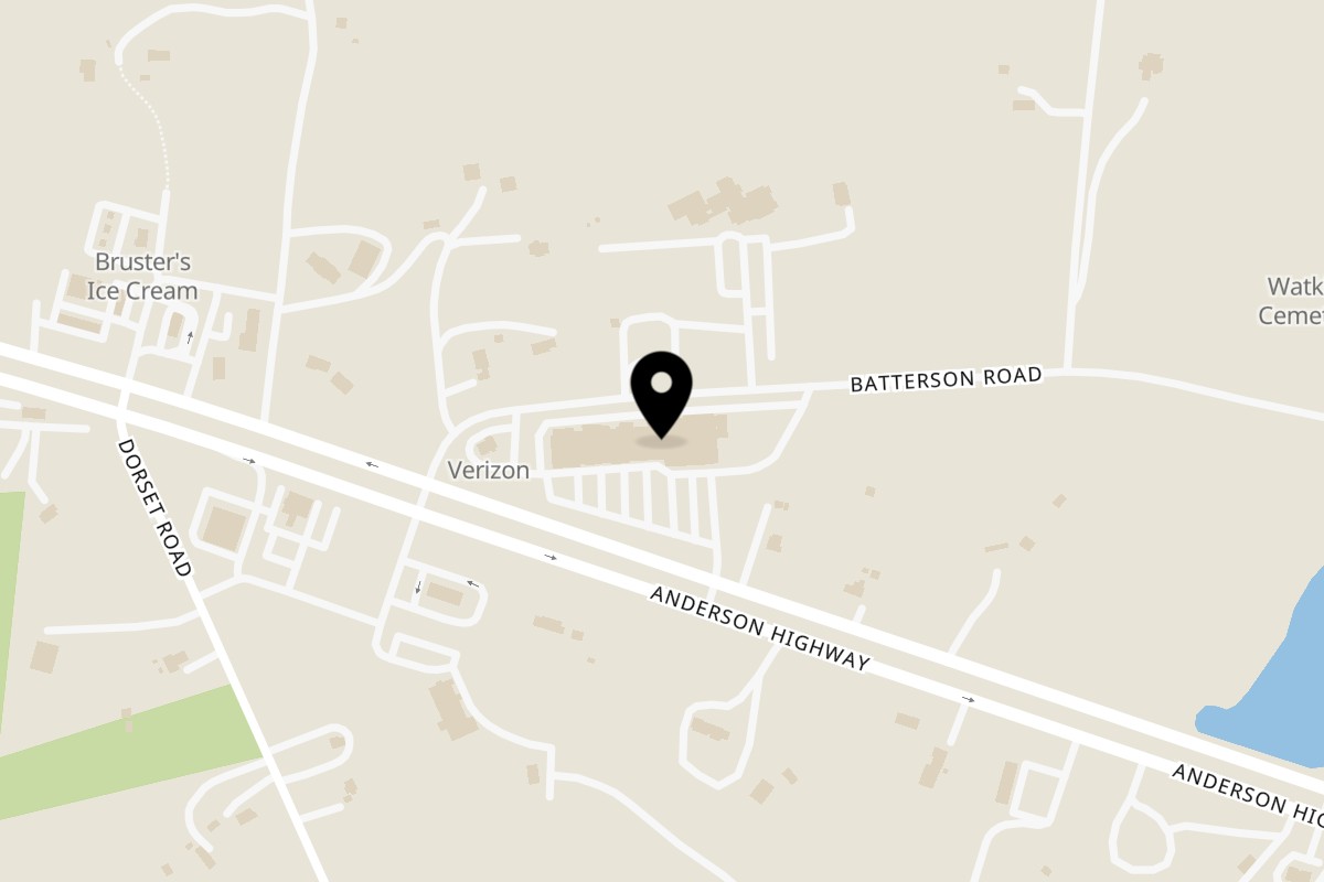 Map showing the location of La Catrina Ice Cream on 2470 Anderson Hwy 2470 B in Powhatan